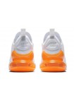 Женские кроссовки Nike Air Max 270 (белый/оранжевый)