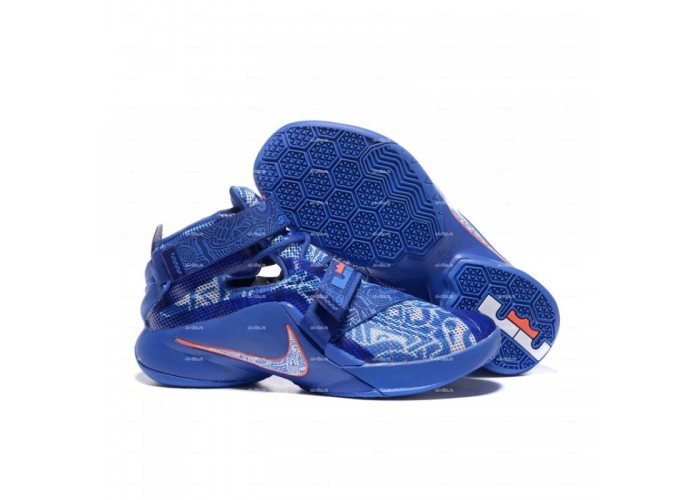 Мужские кроссовки Nike Lebron 9 (синий)