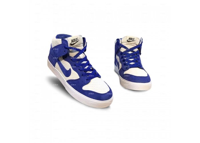 Мужские кроссовки Nike Dunk (бело-синий)