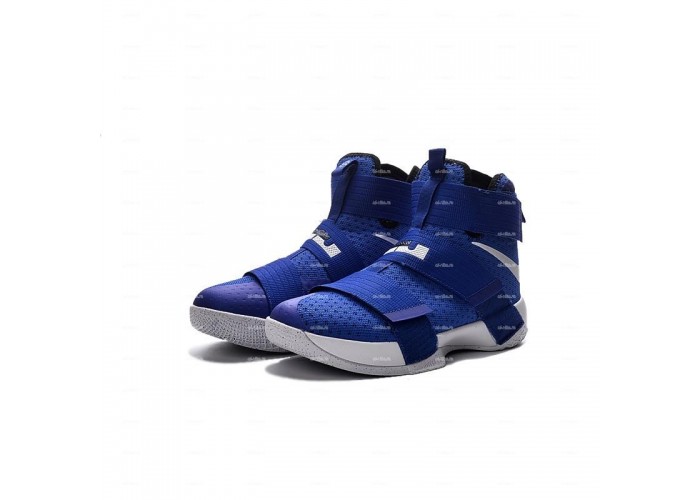 Мужские кроссовки Nike Lebron Soldier 10 (синий)