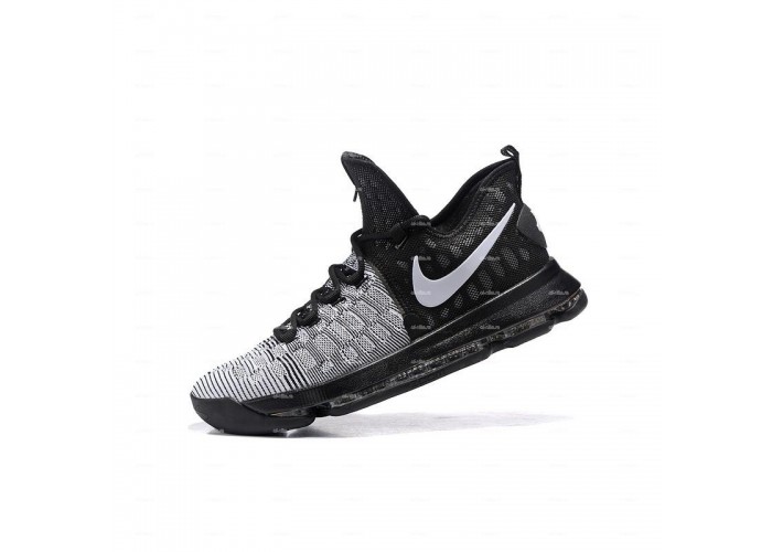 Мужские кроссовки Nike Zoom KD 9 (бело-черный)
