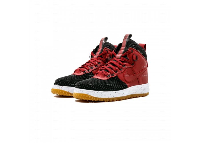 Мужские кроссовки Nike Lunar Force 1 Duckboot (красно-черный)