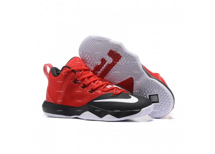 Мужские кроссовки Nike Lebron Ambassador 9  (красно-черный)