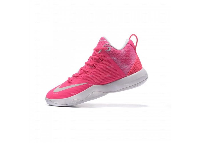 Мужские кроссовки Nike Lebron Ambassador 9  (розовый)