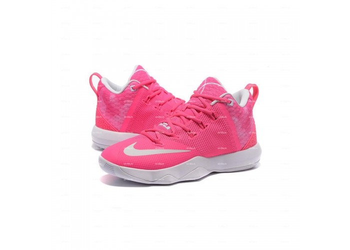 Мужские кроссовки Nike Lebron Ambassador 9  (розовый)